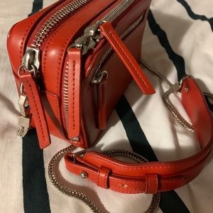 Red box crossbody bag